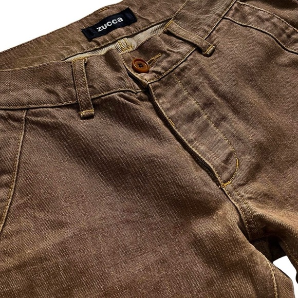 ZUCCA brown straight leg jeans π« - Picture 3 of 4